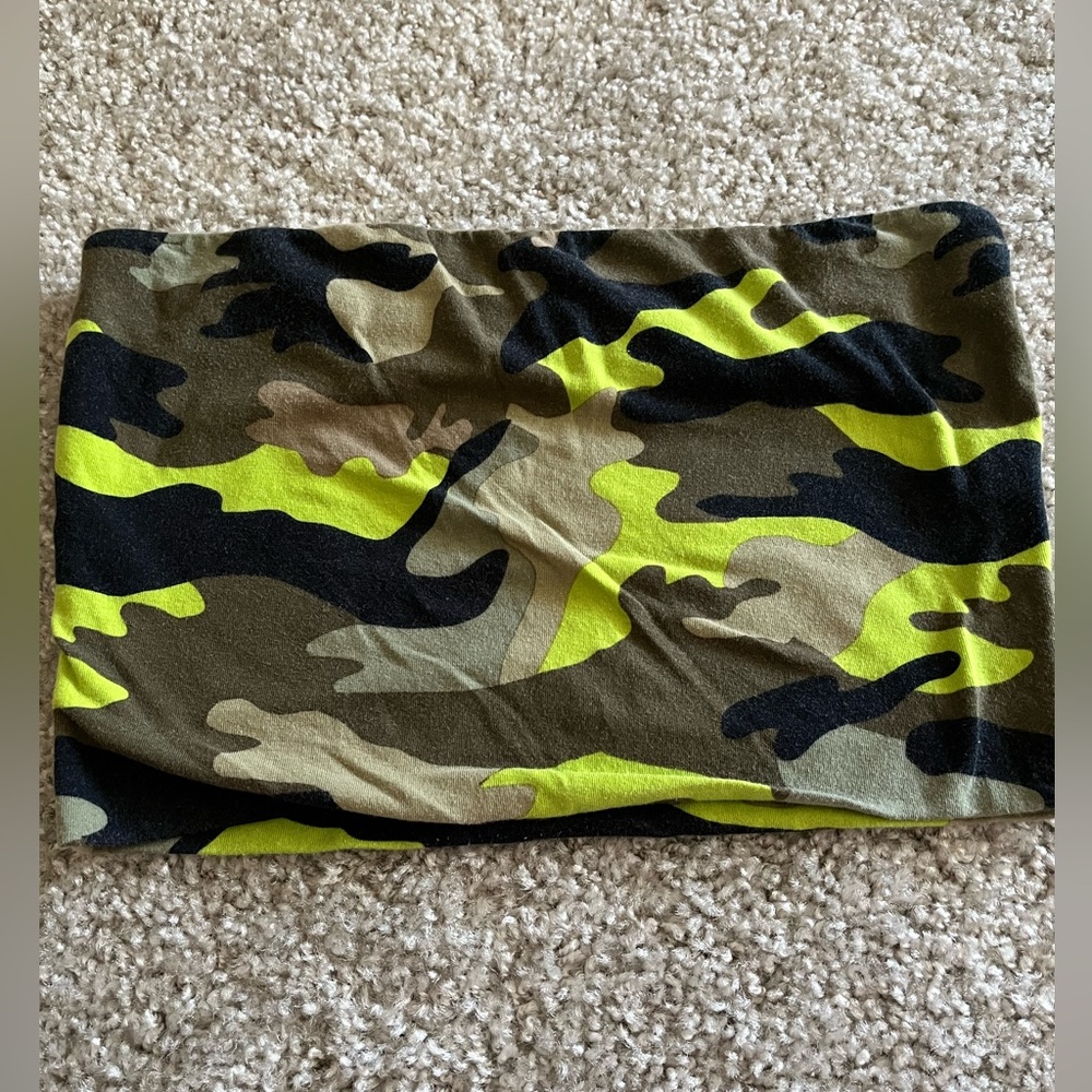 Camo tube top